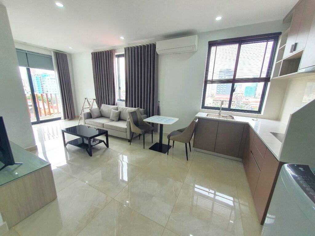 Newly Serviced 1 Bedroom Apartment for Lease in Daun Penh